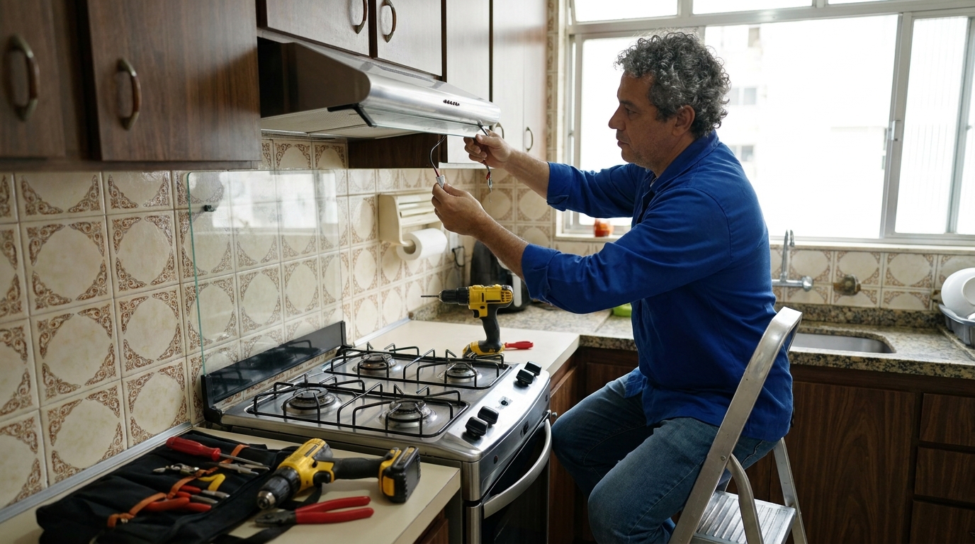 Instalação de Coifa em Londrina‑PR