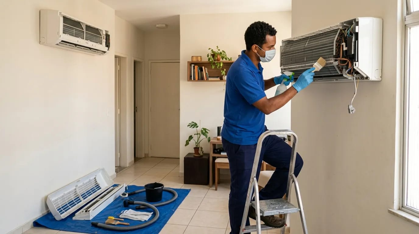 Limpeza da evaporadora em Londrina‑PR