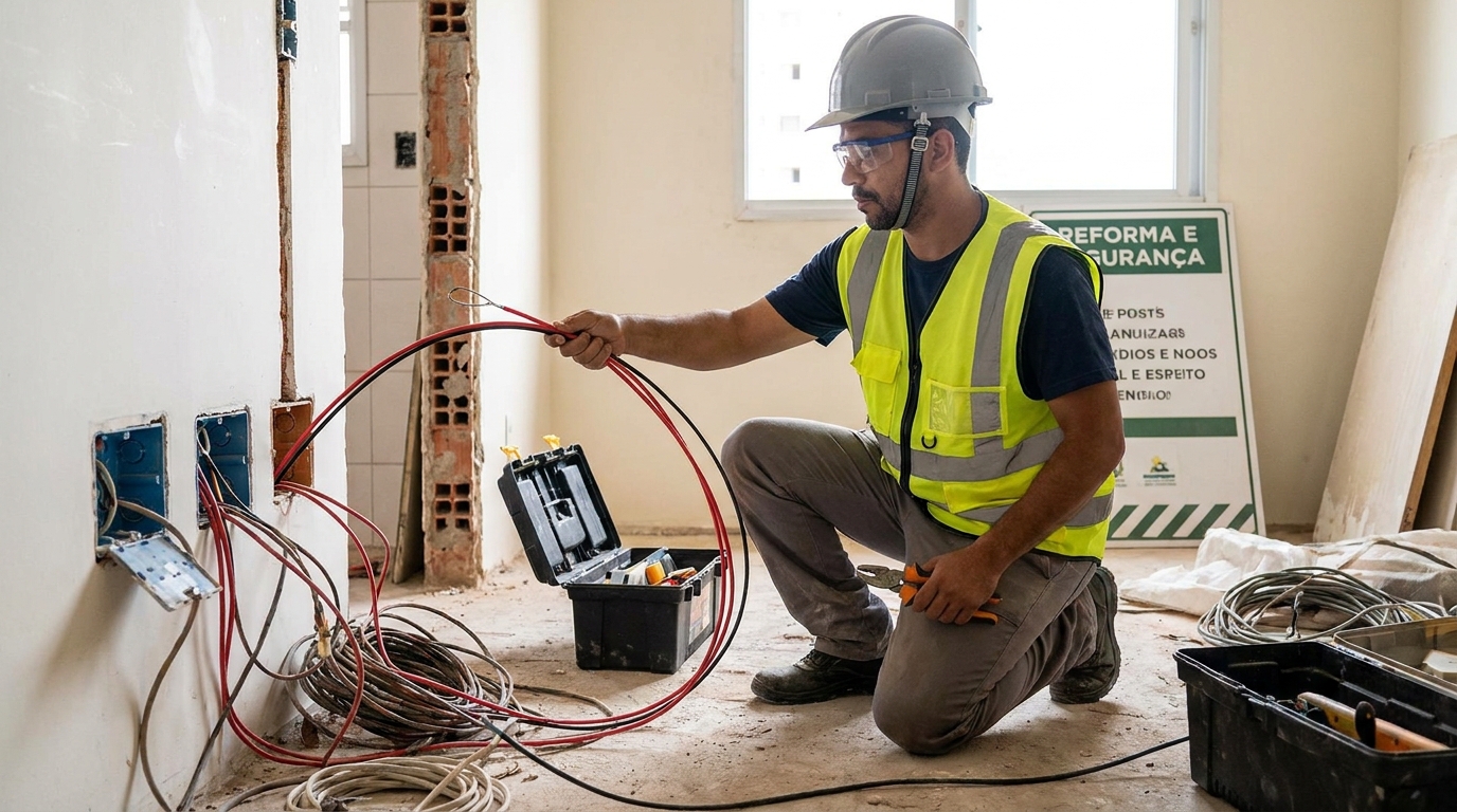 Substituição de Fios Antigos em Londrina‑PR